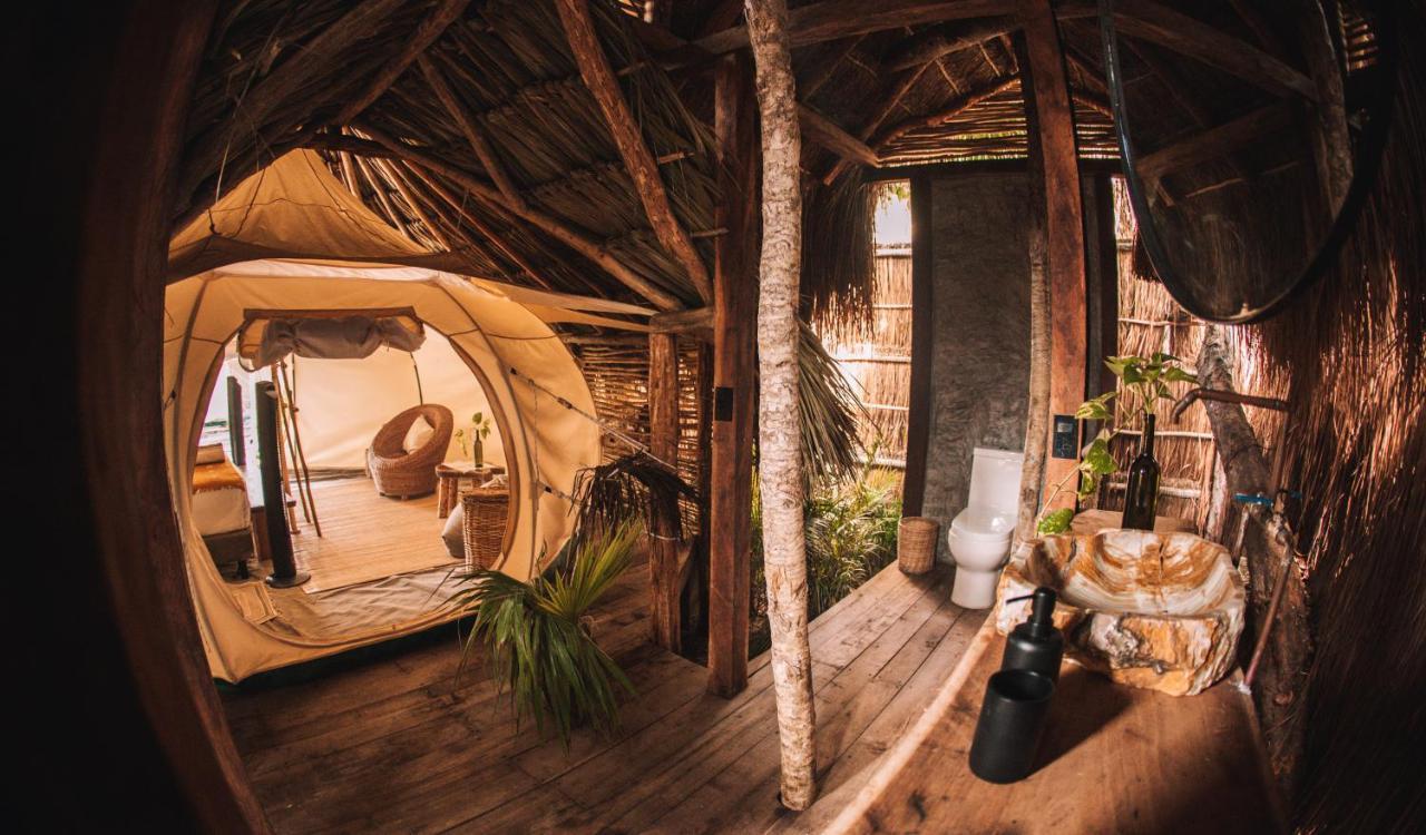 ホテル Uman Glamping & Cenote トゥルム エクステリア 写真